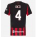 AC Milan Samuele Ricci #4 Dámské Domácí Dres 2025-26 Krátkým Rukávem